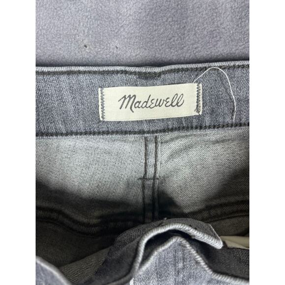 Madewell Skinny Jeans Women 32 Gray Denim High-Rise Medium Wash 5-Pockets Preppy - Picture 4 of 9